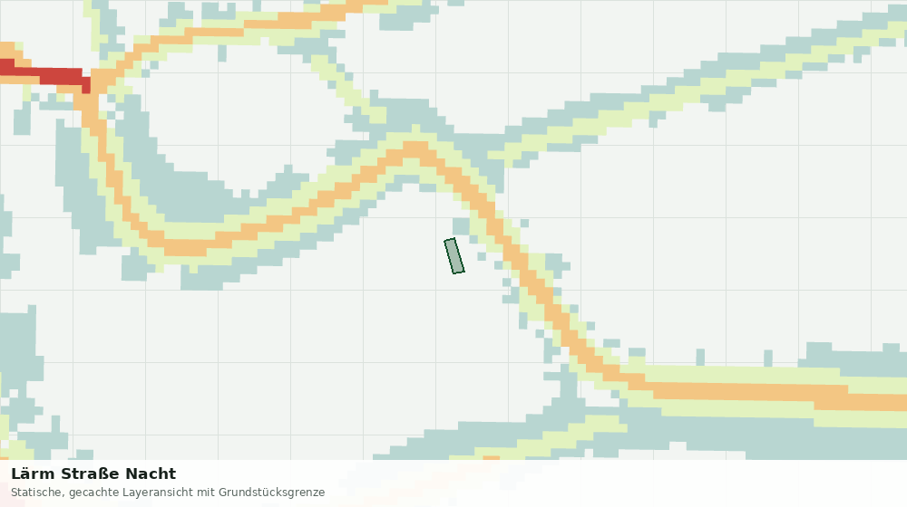 Statische Kartenansicht: Lärm Straße Nacht