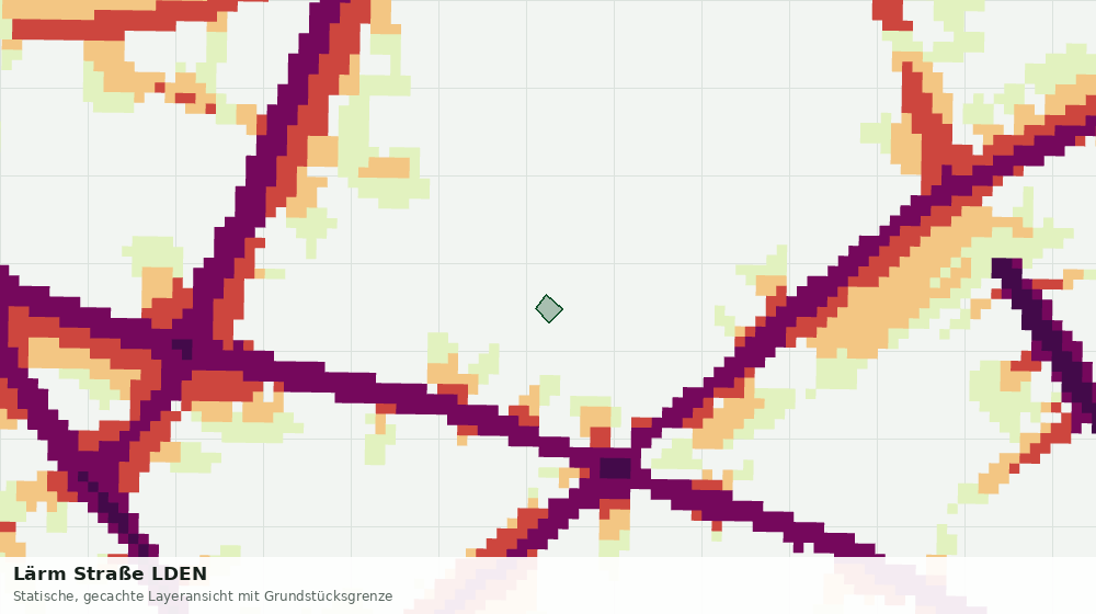 Statische Kartenansicht: Lärm Straße LDEN