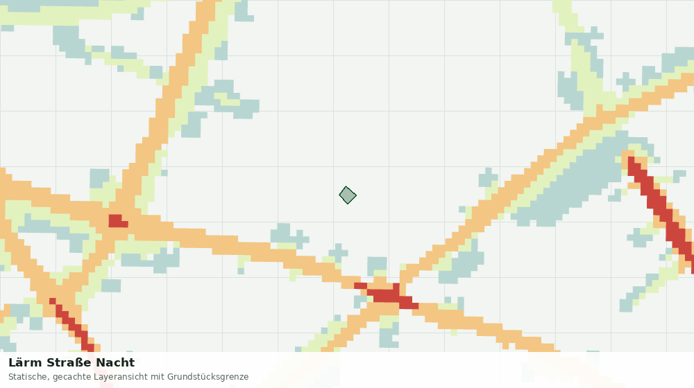 Statische Kartenansicht: Lärm Straße Nacht