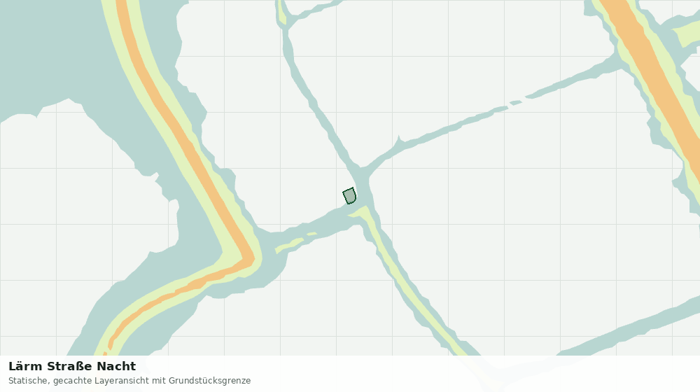 Statische Kartenansicht: Lärm Straße Nacht
