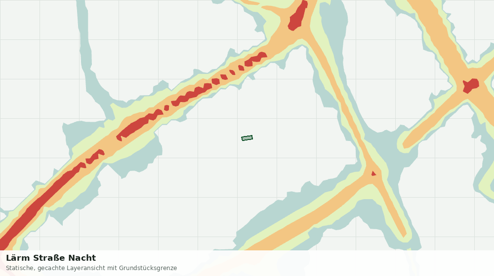 Statische Kartenansicht: Lärm Straße Nacht