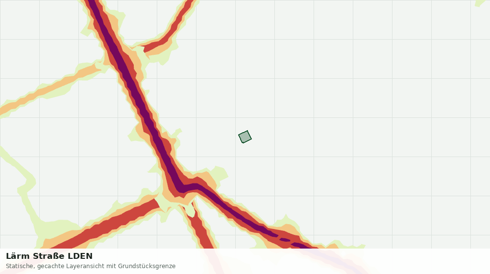 Statische Kartenansicht: Lärm Straße LDEN