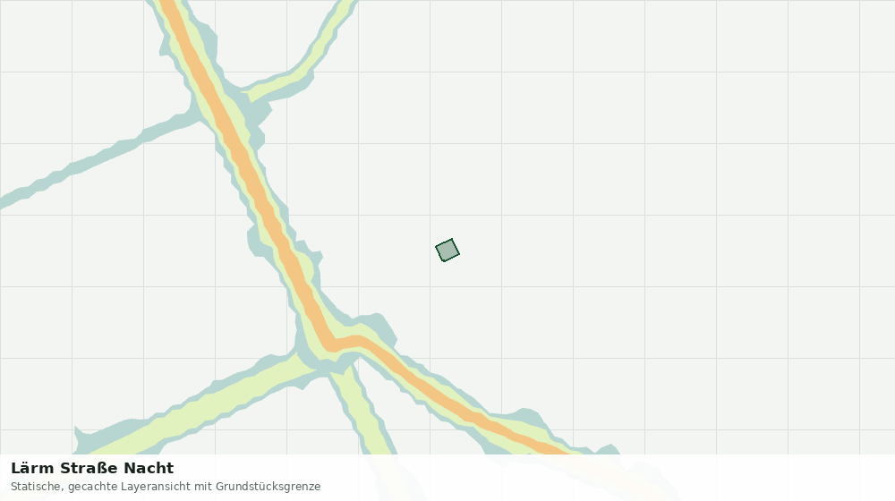 Statische Kartenansicht: Lärm Straße Nacht