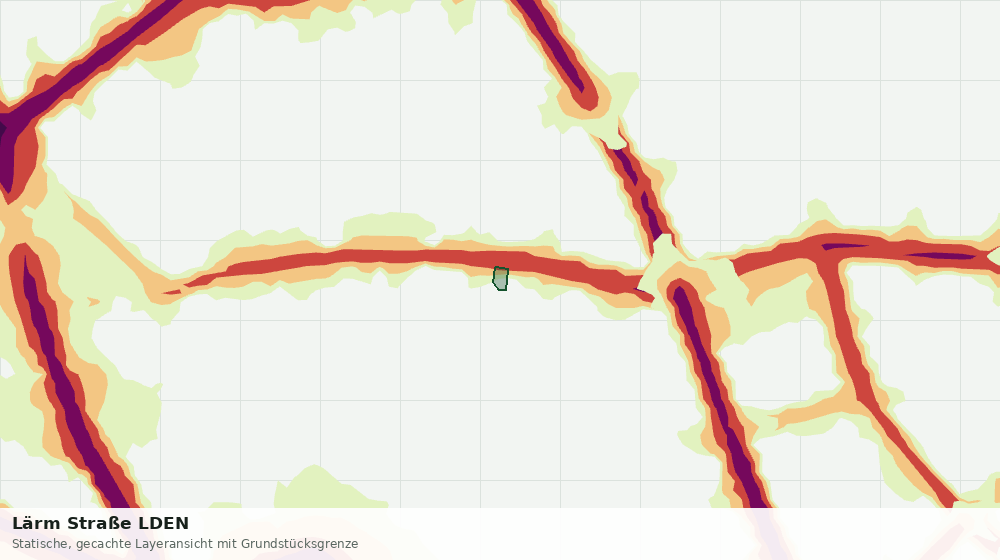 Statische Kartenansicht: Lärm Straße LDEN