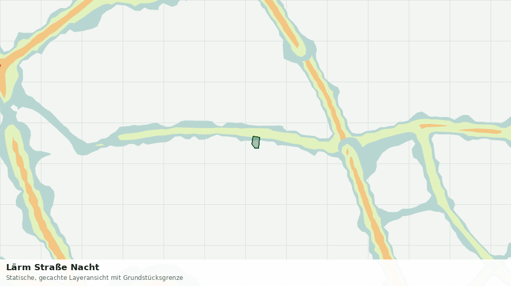 Statische Kartenansicht: Lärm Straße Nacht