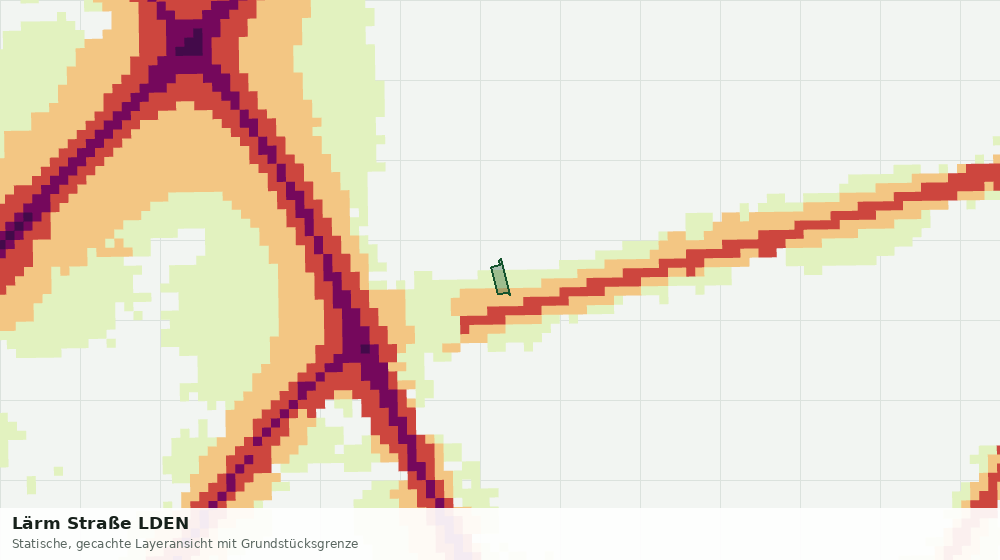 Statische Kartenansicht: Lärm Straße LDEN