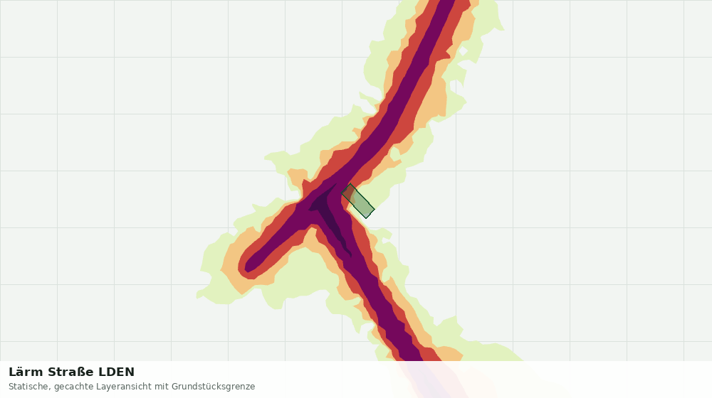 Statische Kartenansicht: Lärm Straße LDEN