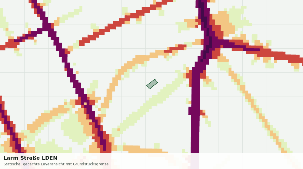 Statische Kartenansicht: Lärm Straße LDEN