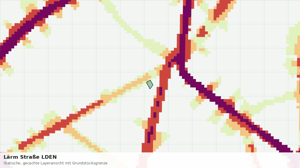 Statische Kartenansicht: Lärm Straße LDEN