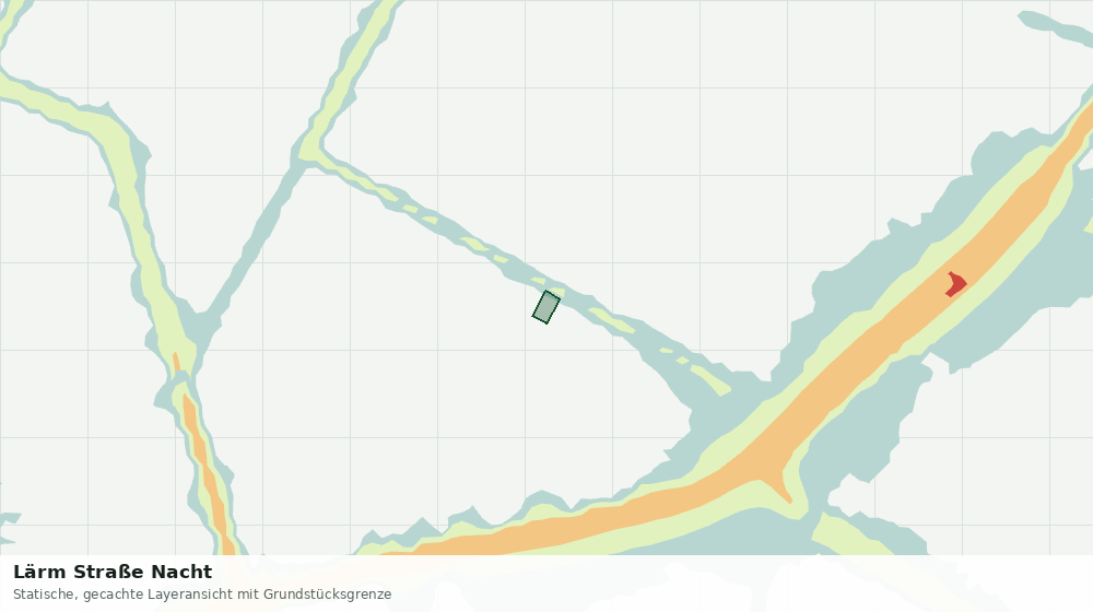 Statische Kartenansicht: Lärm Straße Nacht