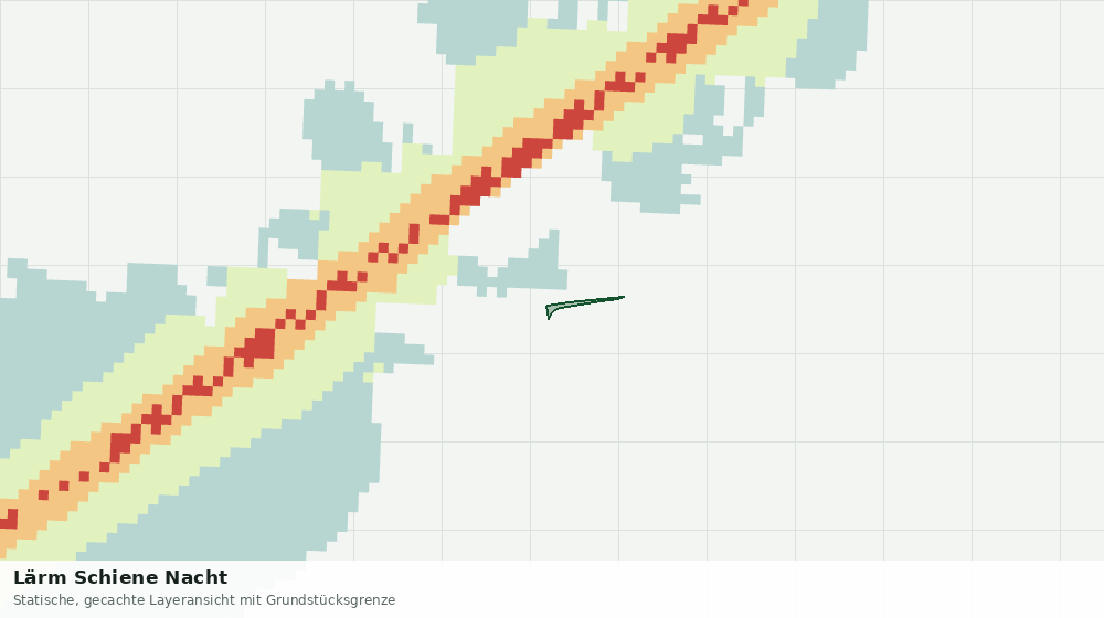 Statische Kartenansicht: Lärm Schiene Nacht