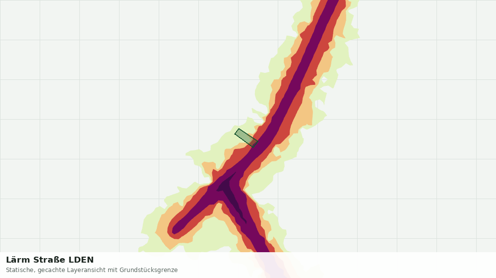 Statische Kartenansicht: Lärm Straße LDEN