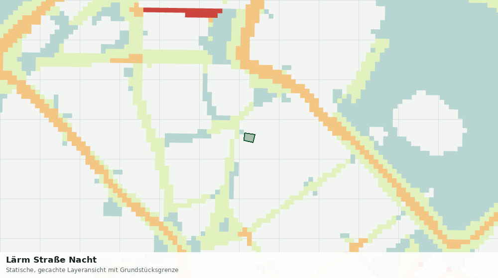 Statische Kartenansicht: Lärm Straße Nacht