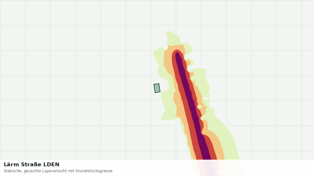 Statische Kartenansicht: Lärm Straße LDEN