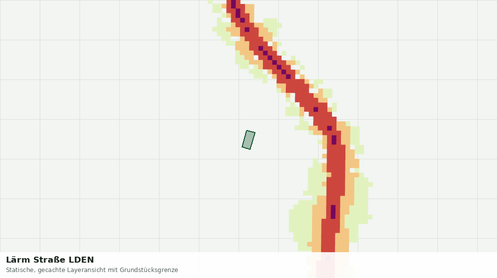 Statische Kartenansicht: Lärm Straße LDEN
