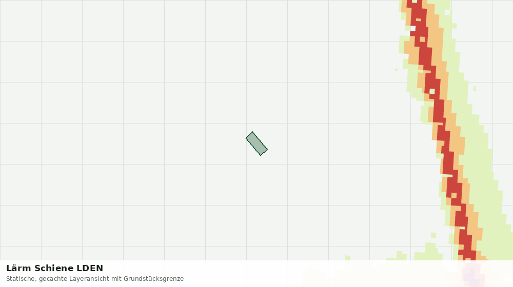Statische Kartenansicht: Lärm Schiene LDEN