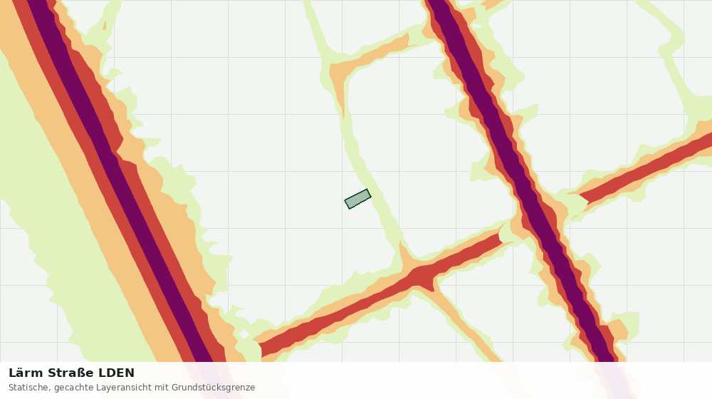 Statische Kartenansicht: Lärm Straße LDEN