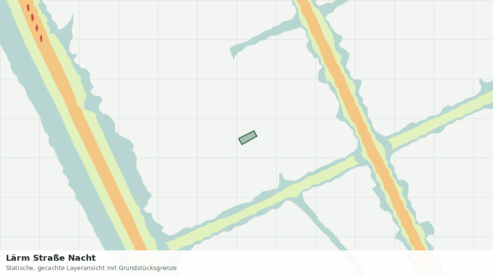 Statische Kartenansicht: Lärm Straße Nacht