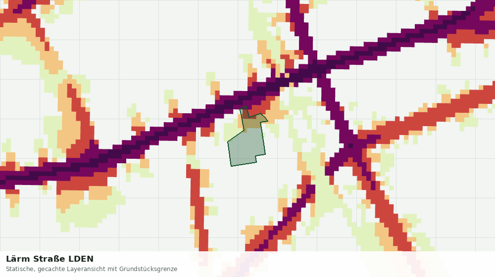 Statische Kartenansicht: Lärm Straße LDEN