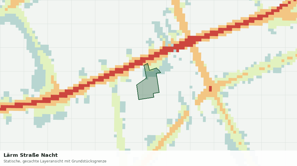Statische Kartenansicht: Lärm Straße Nacht