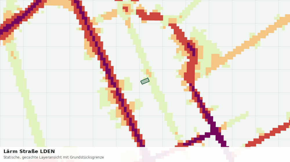 Statische Kartenansicht: Lärm Straße LDEN