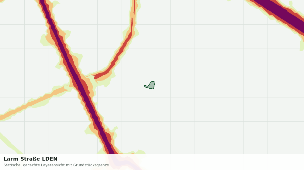 Statische Kartenansicht: Lärm Straße LDEN