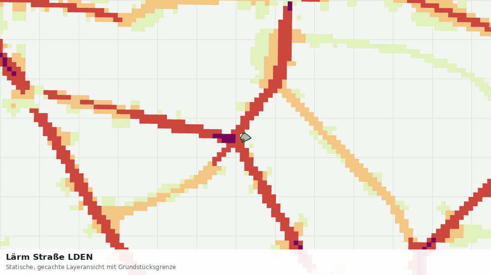 Statische Kartenansicht: Lärm Straße LDEN