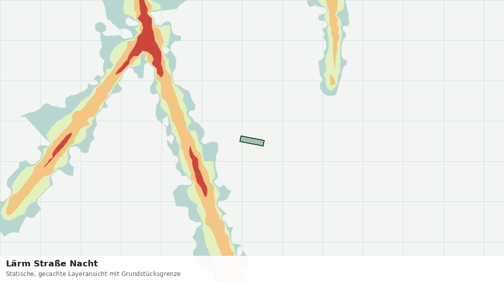 Statische Kartenansicht: Lärm Straße Nacht