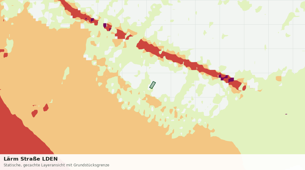 Statische Kartenansicht: Lärm Straße LDEN