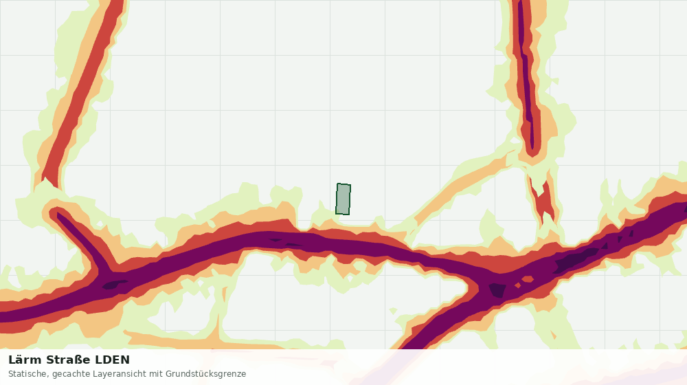 Statische Kartenansicht: Lärm Straße LDEN