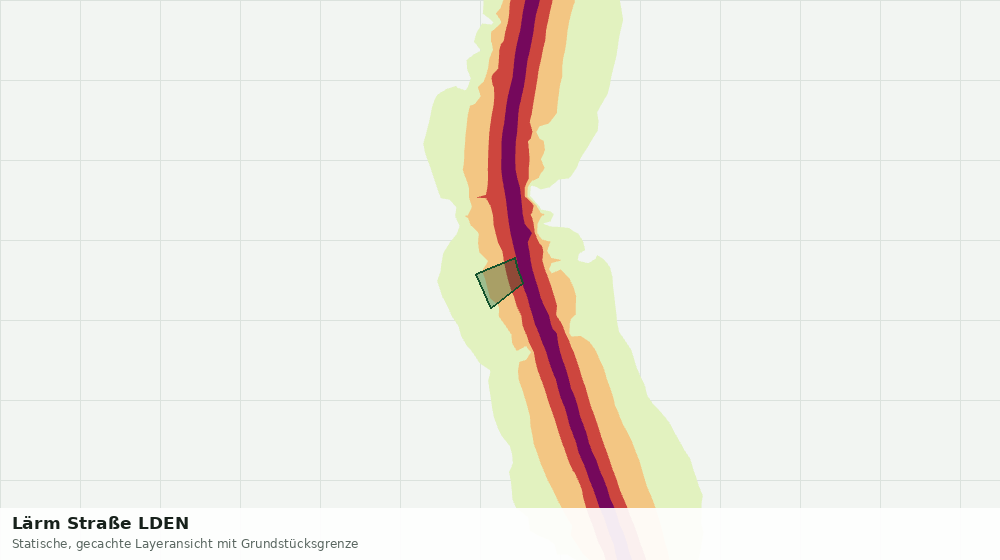 Statische Kartenansicht: Lärm Straße LDEN