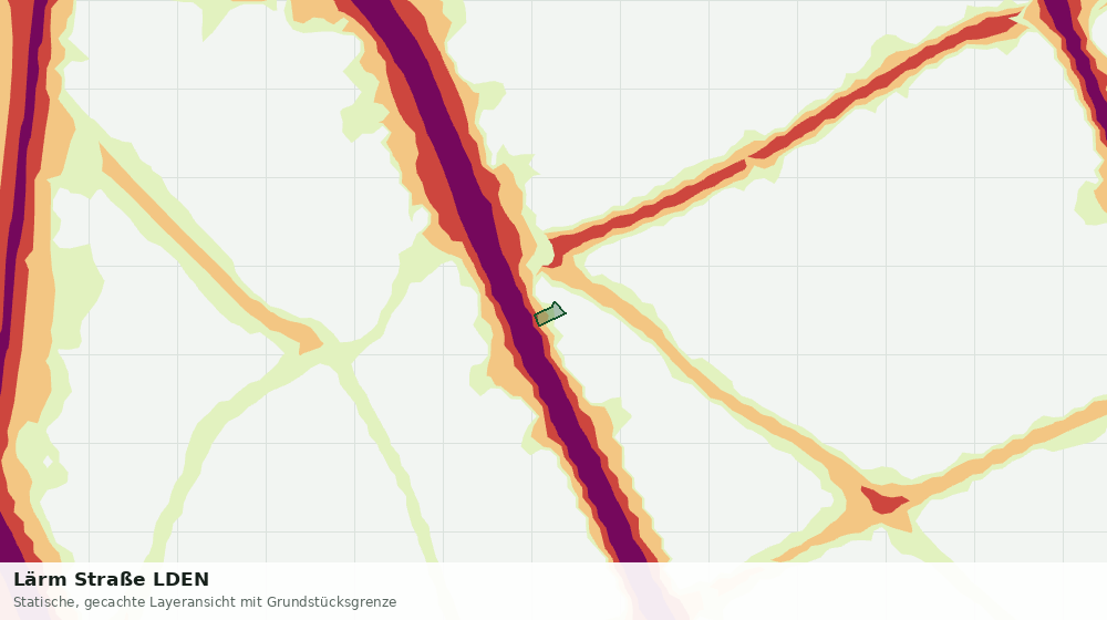 Statische Kartenansicht: Lärm Straße LDEN