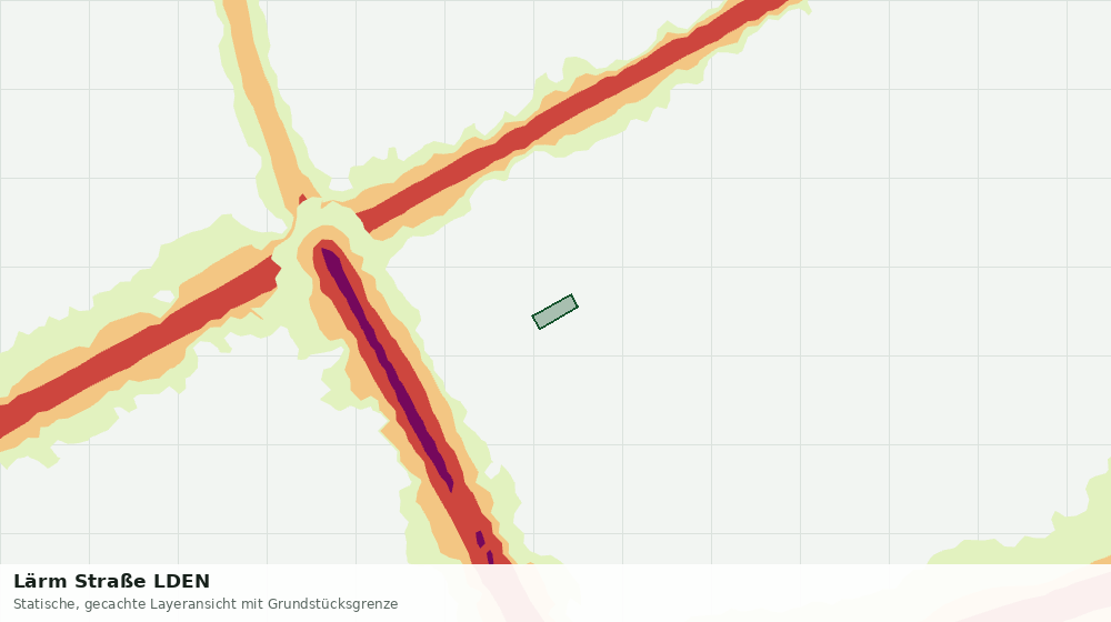 Statische Kartenansicht: Lärm Straße LDEN