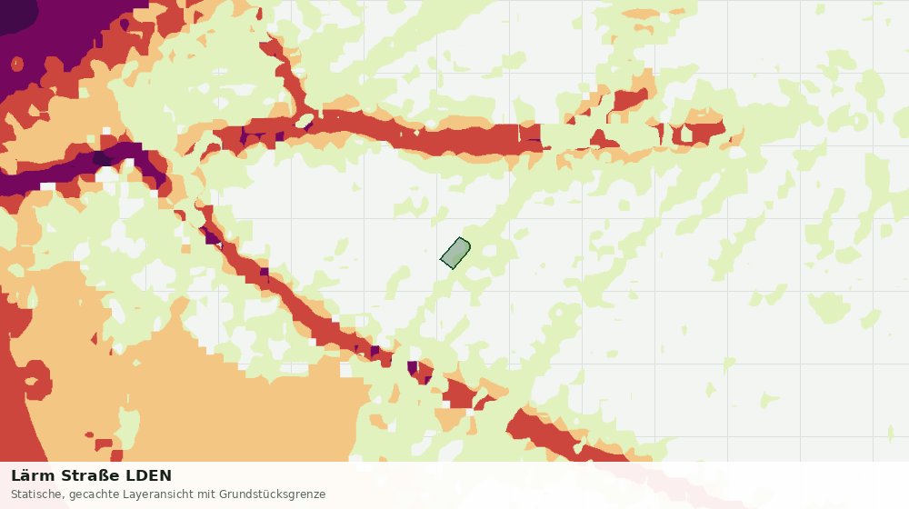 Statische Kartenansicht: Lärm Straße LDEN