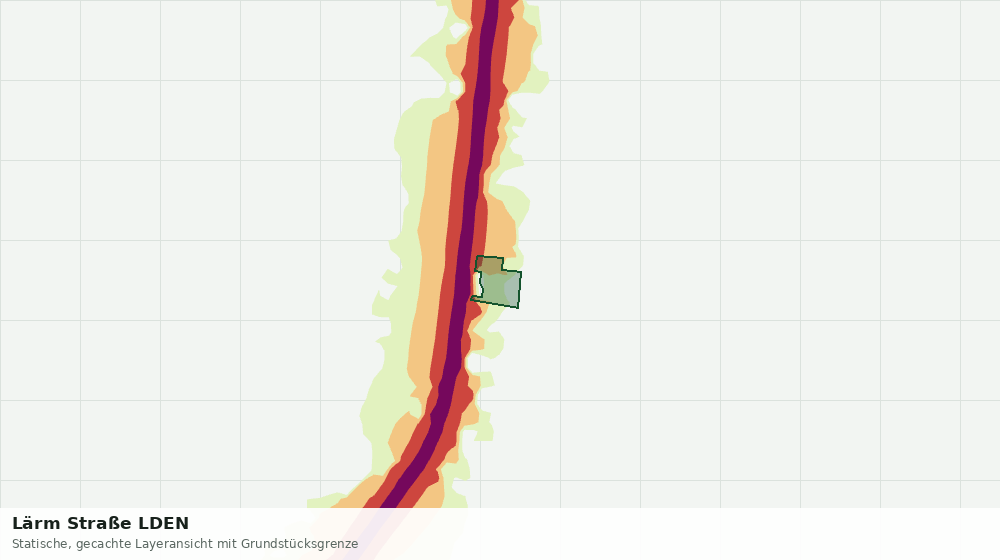 Statische Kartenansicht: Lärm Straße LDEN