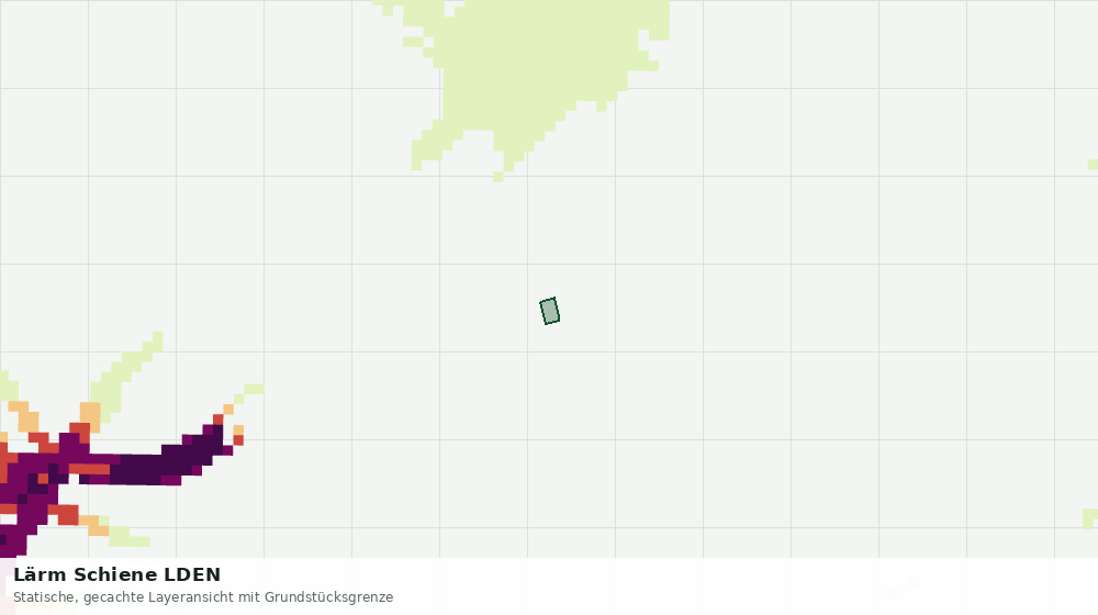 Statische Kartenansicht: Lärm Schiene LDEN