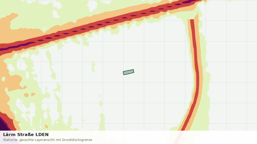 Statische Kartenansicht: Lärm Straße LDEN