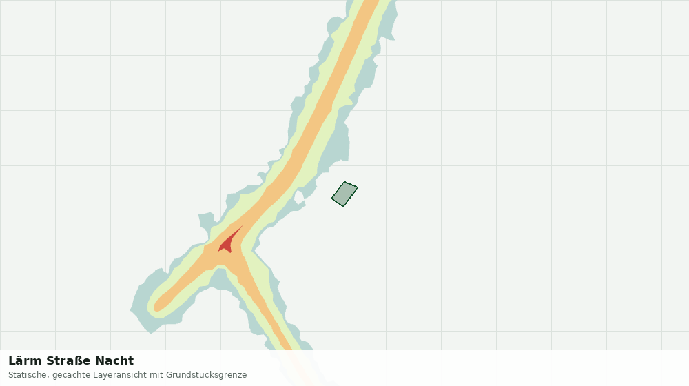 Statische Kartenansicht: Lärm Straße Nacht