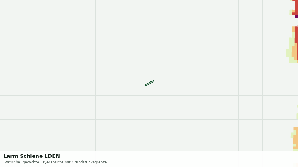 Statische Kartenansicht: Lärm Schiene LDEN