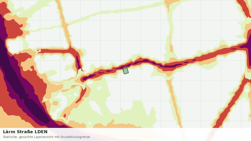 Statische Kartenansicht: Lärm Straße LDEN