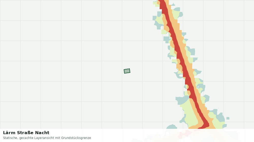 Statische Kartenansicht: Lärm Straße Nacht