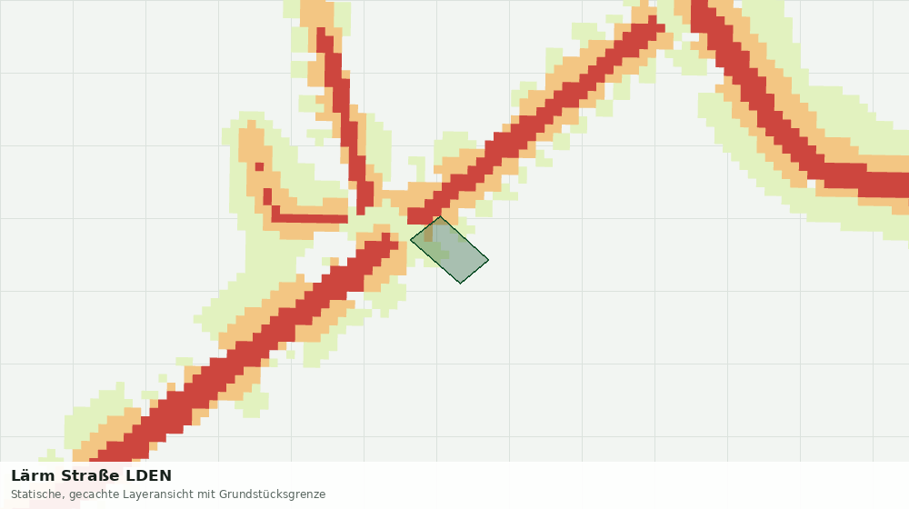 Statische Kartenansicht: Lärm Straße LDEN