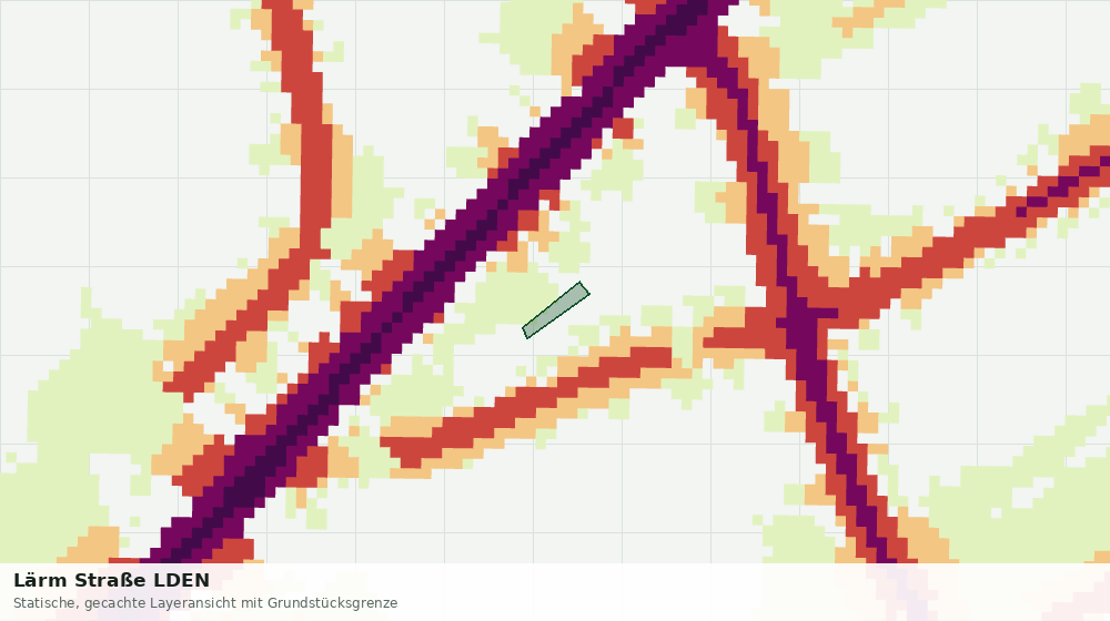 Statische Kartenansicht: Lärm Straße LDEN