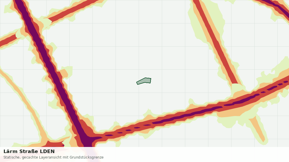 Statische Kartenansicht: Lärm Straße LDEN