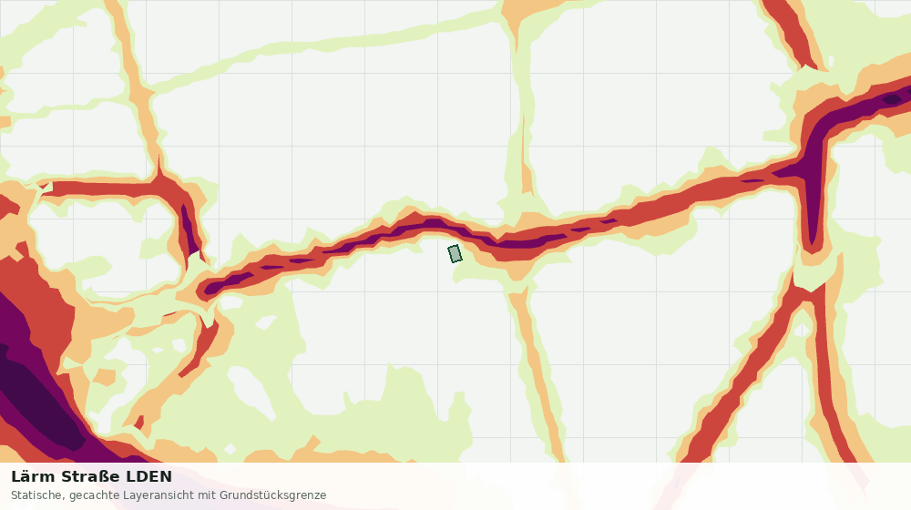 Statische Kartenansicht: Lärm Straße LDEN