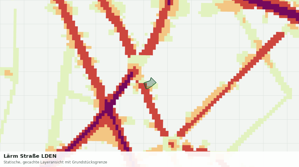 Statische Kartenansicht: Lärm Straße LDEN