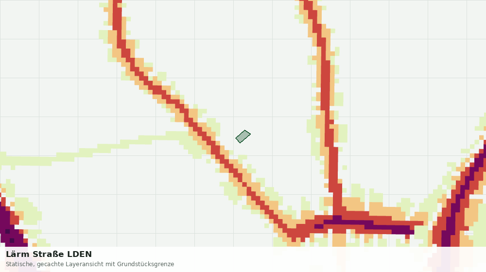 Statische Kartenansicht: Lärm Straße LDEN