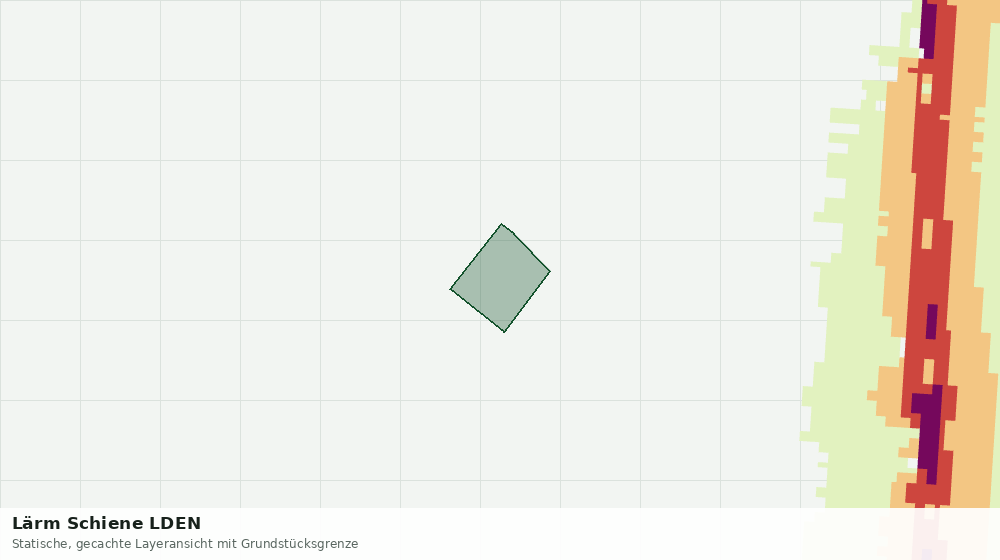 Statische Kartenansicht: Lärm Schiene LDEN