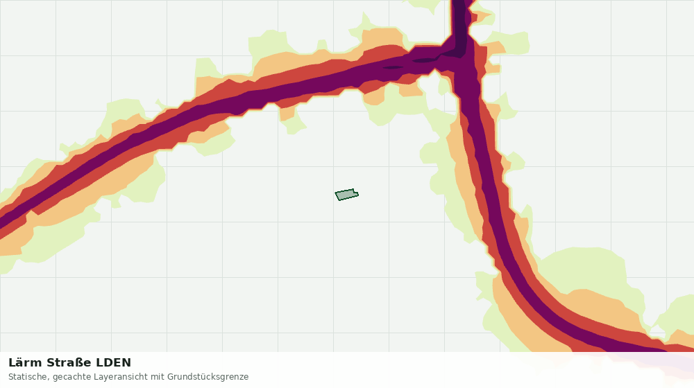 Statische Kartenansicht: Lärm Straße LDEN