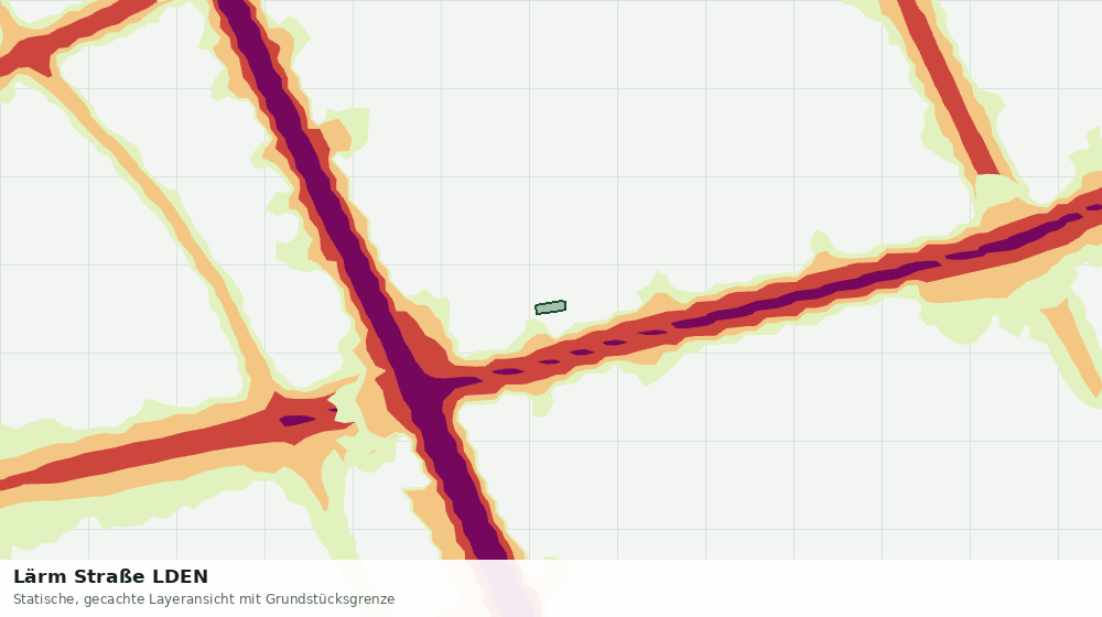 Statische Kartenansicht: Lärm Straße LDEN